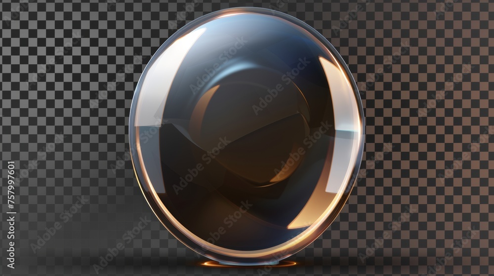 Poster defending technology guard plastic case with hexagon mesh on transparent background. three dimension