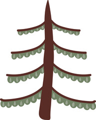 Cute hand drawn Christmas tree