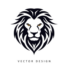 lion minimalist elegant vector design isolated illustration