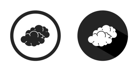 Foto op Canvas Cloud logo. Cloud icon vector design black color. Stock vector. © Abay