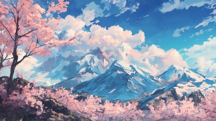 Beautiful Watercolor Landscape