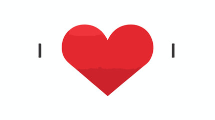 icon of a heart with a pulse line