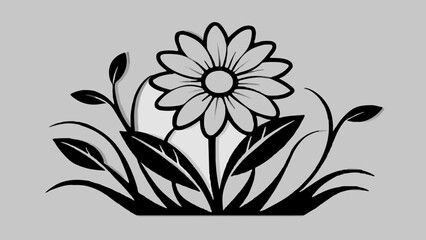 minimal-wildflower-vector illustration
