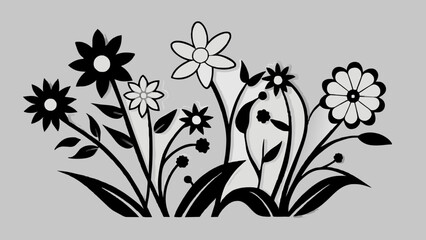 minimal-wildflower-vector illustration