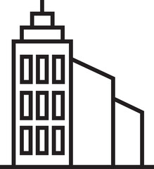 Urban Building Line Icon