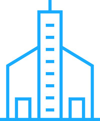 Urban Building Line Icon