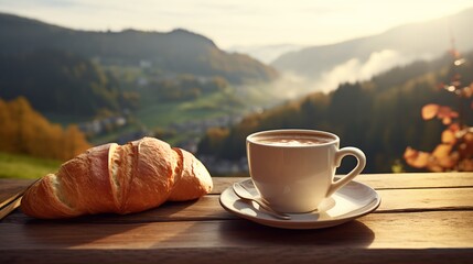 coffee and croissant