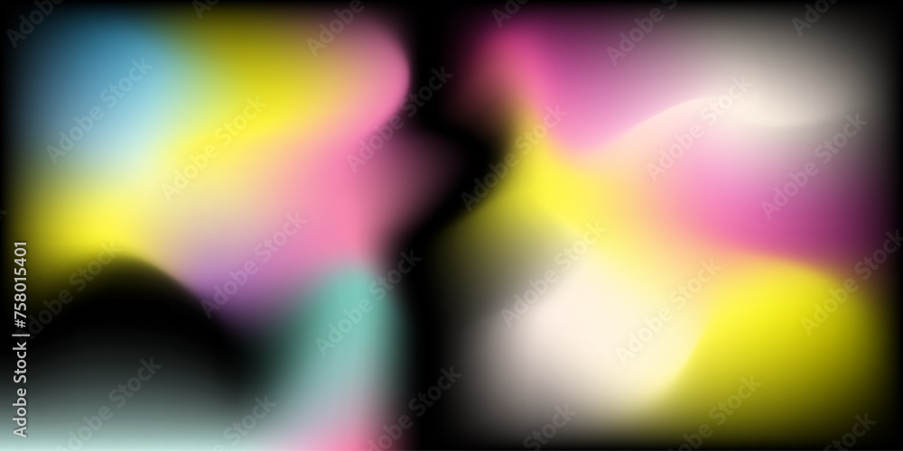 Aufkleber abstract mesh gradation multicolor background. neon color gradient, modern blurred background. templ