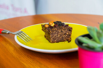 Brownie saludables con frutos secos