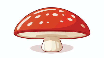 Agaric honey mushroom in flat style