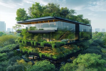 A sustainable office building with a resilient design