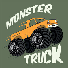monster truck vector illustration © ulas