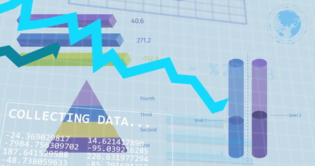 Image of financial data processing and statistics