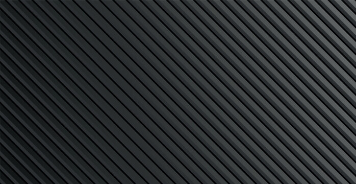 Panoramic abstract dark gradient texture background slanted lines - Vector