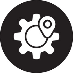 resource allocation glyph icon