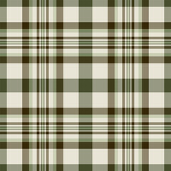 Textile plaid vector of tartan seamless background with a fabric check pattern texture.