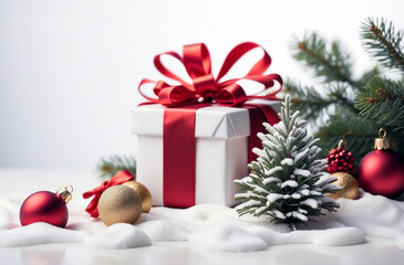 Fototapeta na wymiar Christmas winter ornament baubles decoration holiday festive seasonal concept 