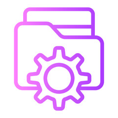 digital asset management gradient icon