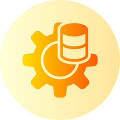 data management gradient icon