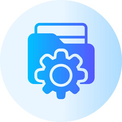 digital asset management gradient icon