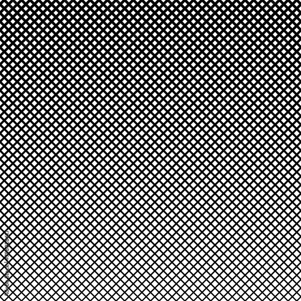 Poster abstract black and white diagonal square pattern background - monochrome vector illustration with sq