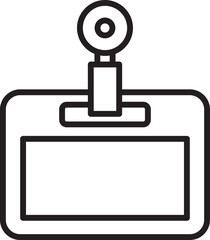 Corporate Id Card Badge Icon