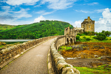 Eilean Donan Castle at western Highlands of Scotland, UK - 758032846