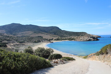 Anfahrt auf Livadia Beach auf Antiparos
