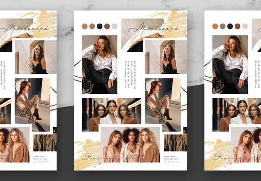Black and Brown Fashion Moodboards