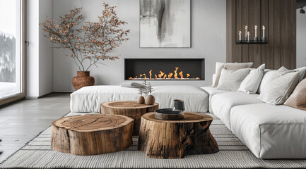 Stylish modern living room 