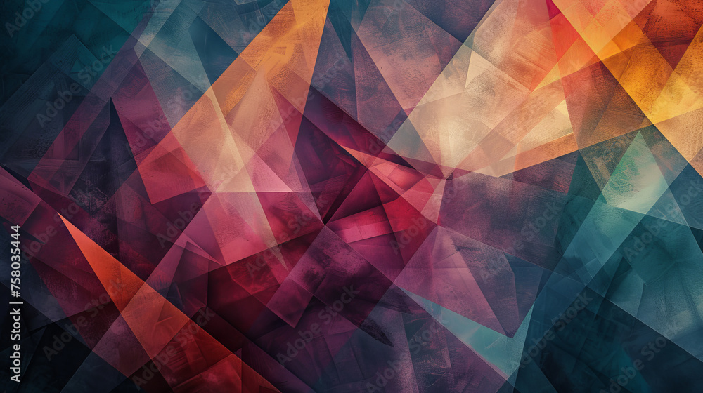 Poster abstract background with modern geometric shapes and colors. geometric abstract shape