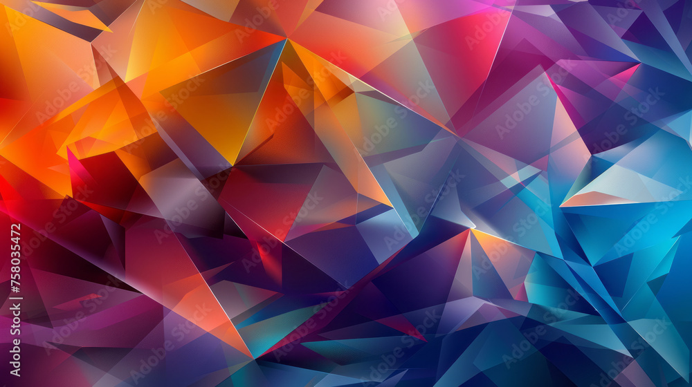 Poster abstract background with modern geometric shapes and colors. geometric abstract shape