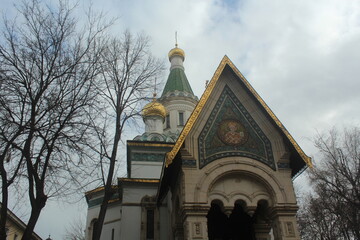 View of St. Nicholas Russian Church from different angles.
Sofia Bulgaria