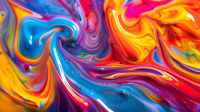 Colorful abstract painting.