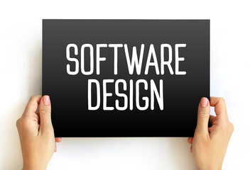 Software Design - process by which an agent creates a specification of a software artifact intended...