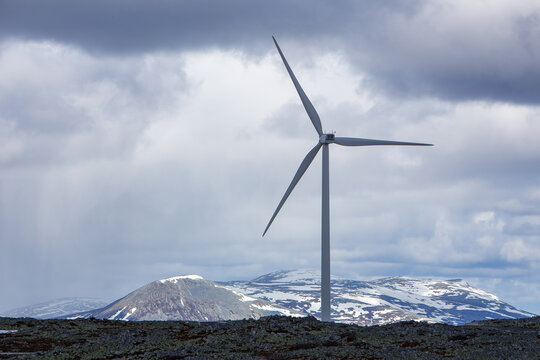Windmill on mountain