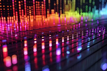 Abstract sound background equalizer