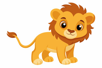 Fototapeta premium cute baby lion svg file