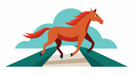 horse running and svg file