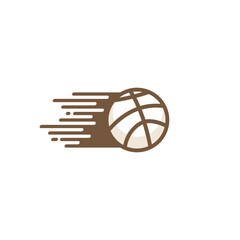 vector creative basketball outline design.
