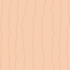 Decorative square pattern with hand drawn stripe shapes. Hand painted grungy ink doodles in beige, brown colors. Wavy curly lines print.