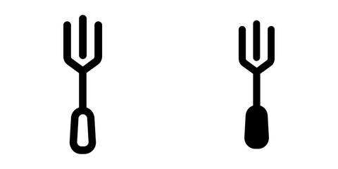 Fork icon. flat illustration of vector icon