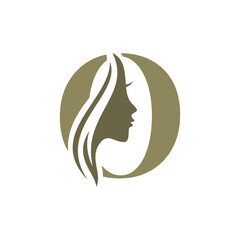 Letter O Beauty Face Logo