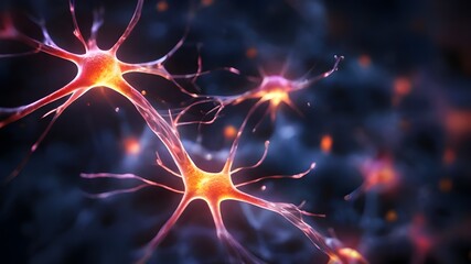 Obraz premium Neurons firing in the brain