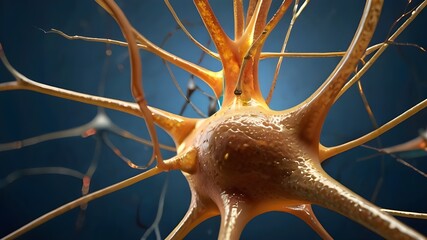 Neurons firing in the brain