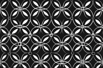 Luxury Brand Minimalist Pattern, Vector illustration, thin lines, monochrome ,seamless repeating pattern.