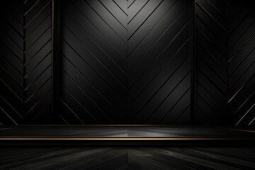 Abstract luxury black gradient with border background background studio