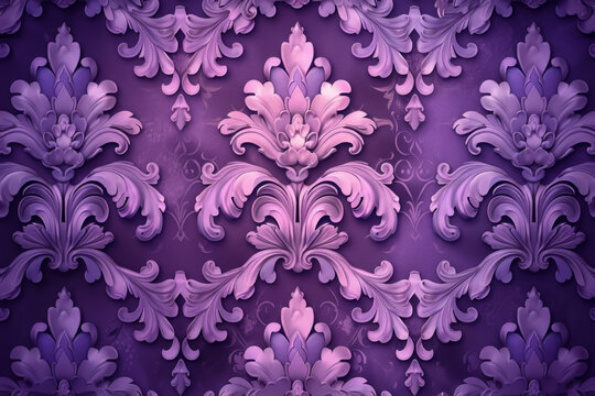 Fototapeta Soft Purple on Dark Background, Elegant color contrast ,seamless repeating pattern.