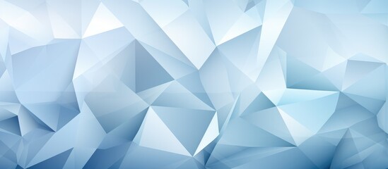 Fototapeta premium Elegant polygonal design in light blue hues for cellphone wallpaper.