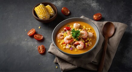 A hearty bowl of chicken and vegetable stew with vibrant green beans, red tomatoes, and a touch of white pepper makes a delicious and healthy meal